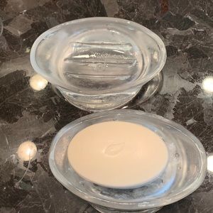 Frosted Clear stylish soap dishes